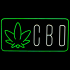 SIGN NEON CBD/ LEAF 40 *20 INCH (113150)